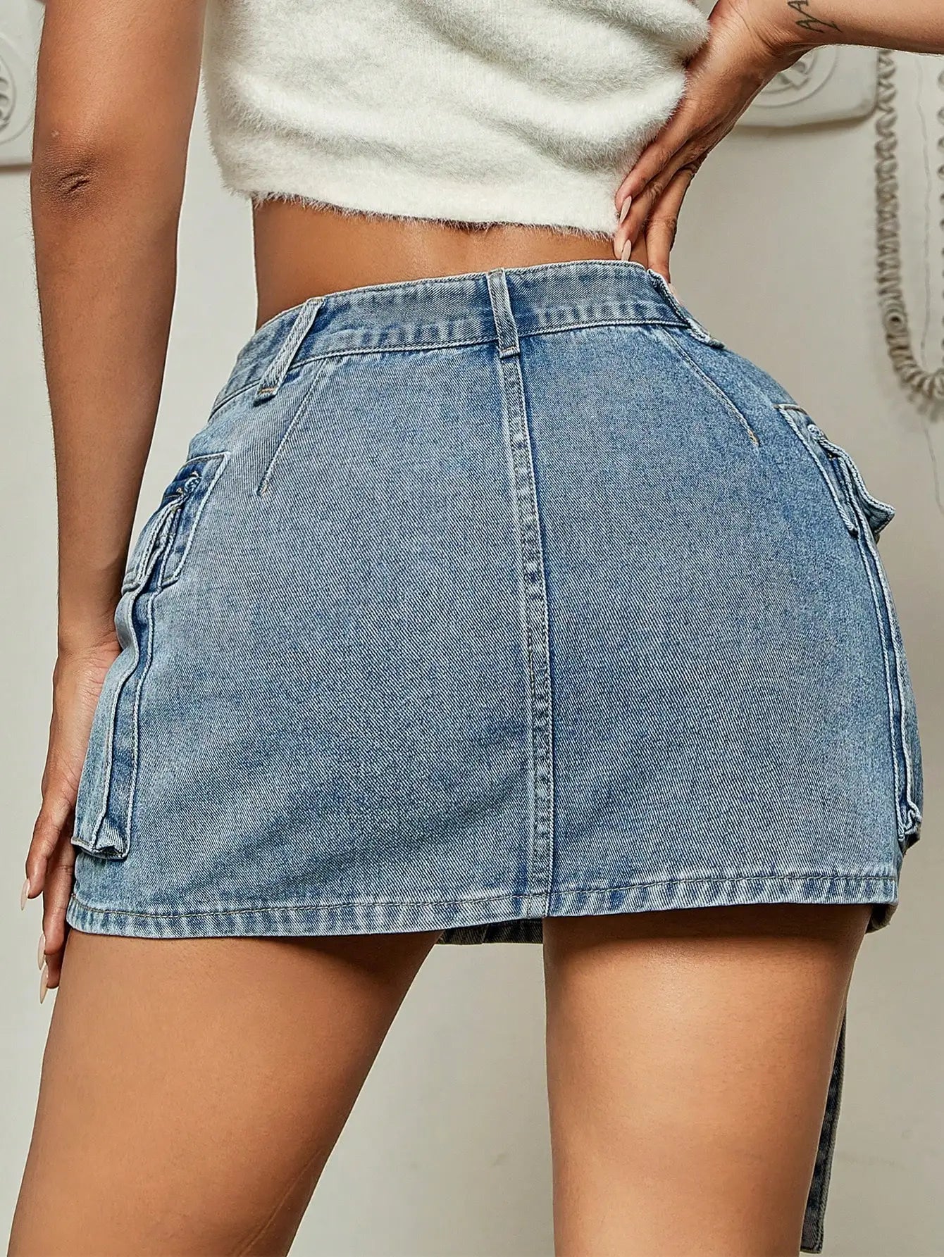 Sarah Denim Mini Skirt