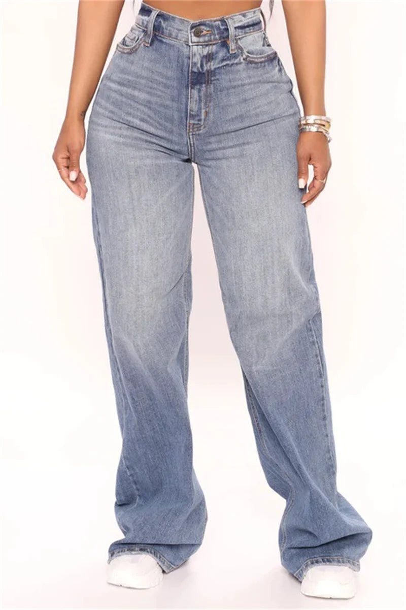 Wide Leg Denim Jeans