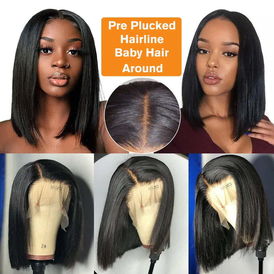 Lace Front Straight Short Wig