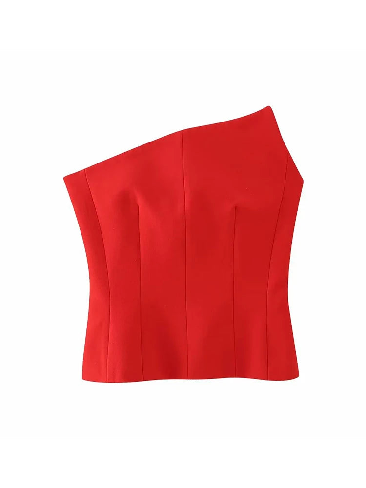 Asymmetric Ribbed Top