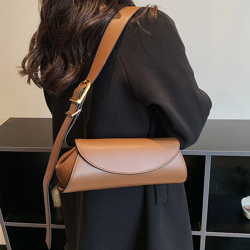 Wide Strap Shoulder Bag