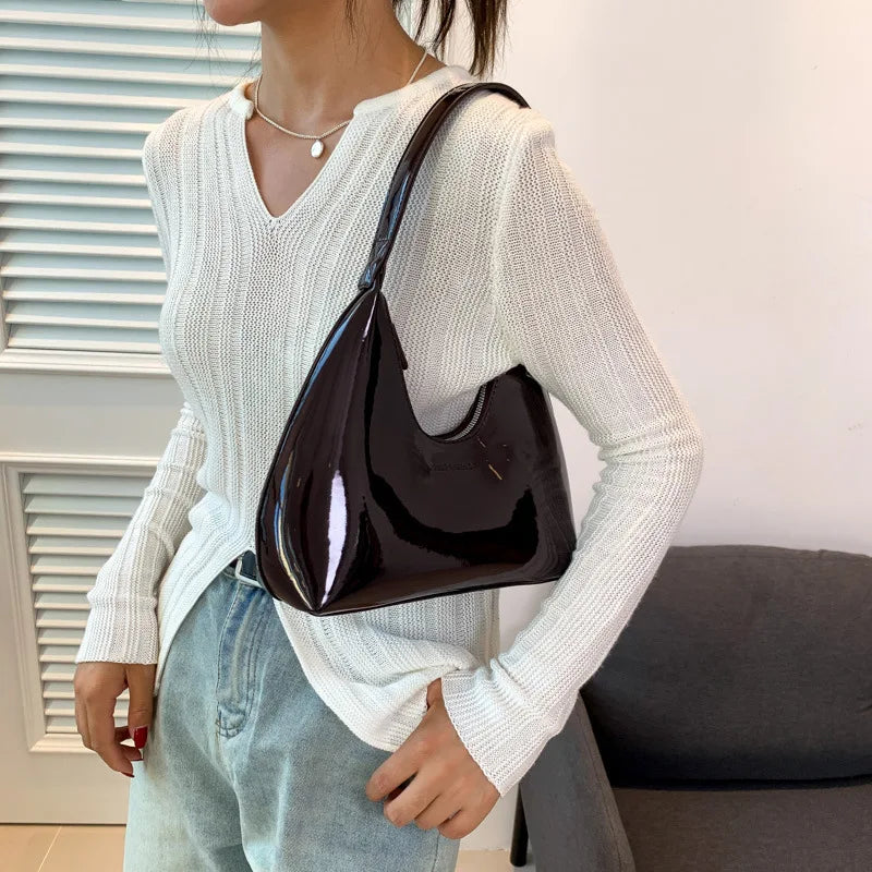 Solid Shoulder Bag