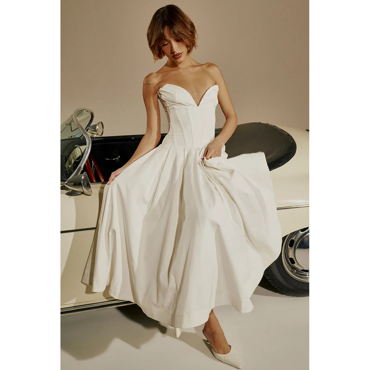 Strapless Wedding Guest Dress