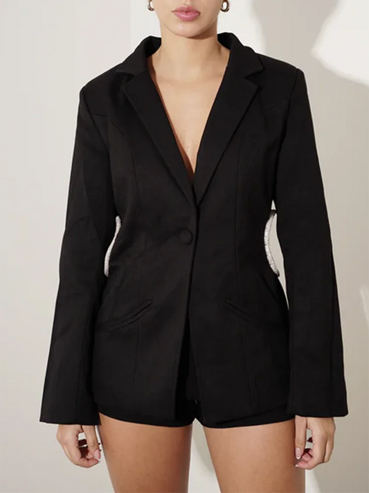 Notched Collar Blazer