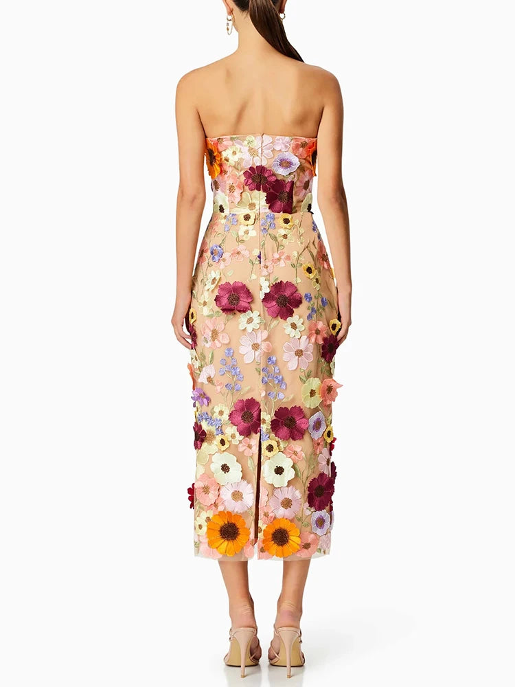 Flowery Midi Dress