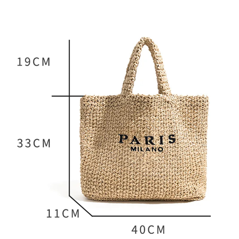 Straw Tote Bag