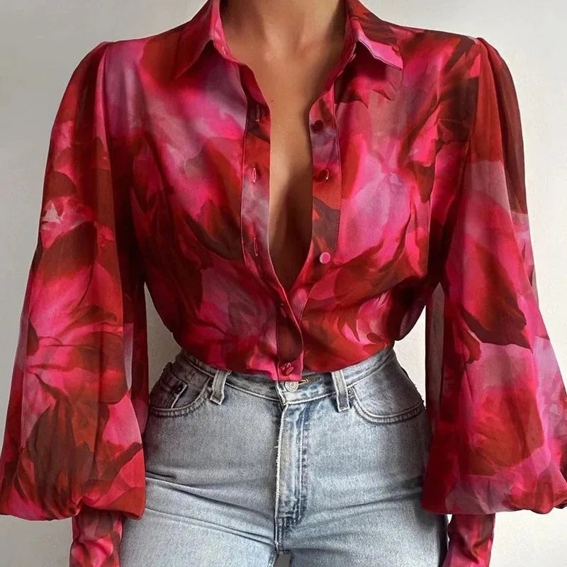 Floral Long Sleeve Blouse