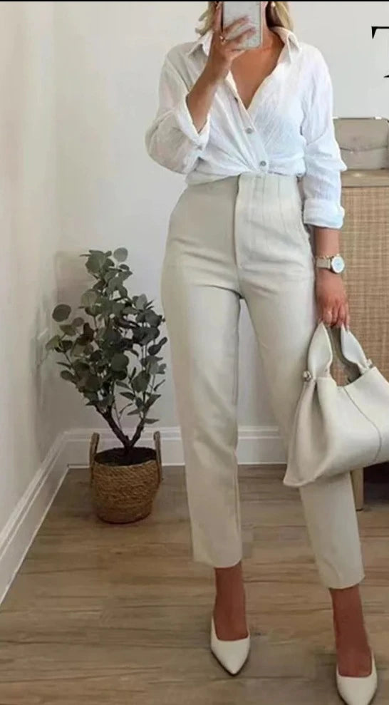 Casual High Waist Pants