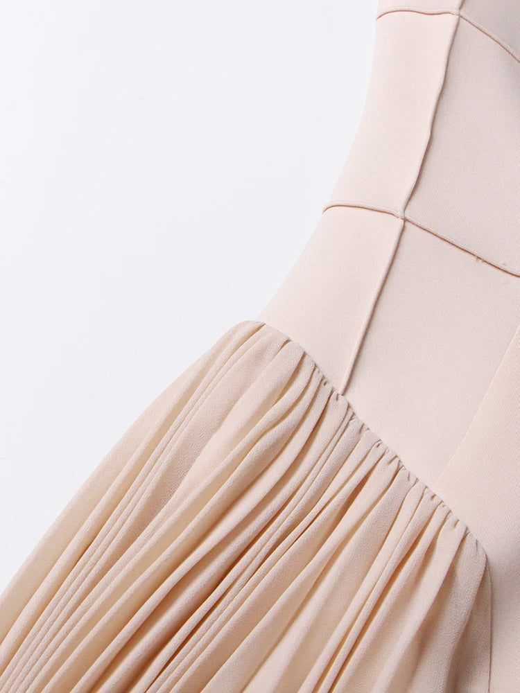 Sleeveless Pleated Dress