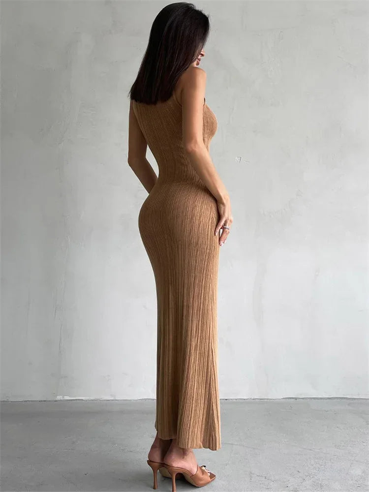 Knitwear Turtleneck Long Dress