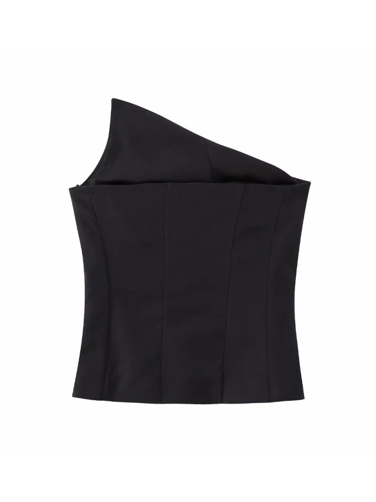 Asymmetric Ribbed Top