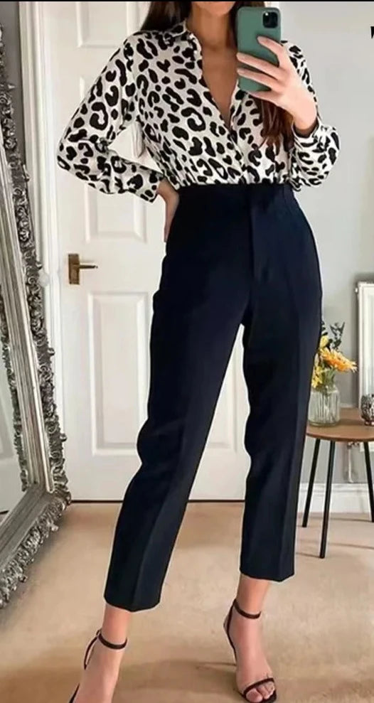 Casual High Waist Pants